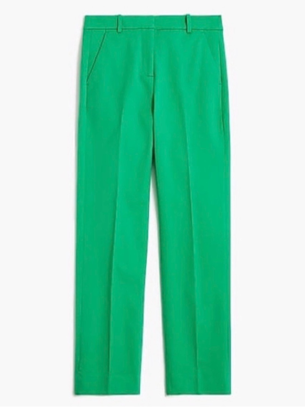J. CREW Kallie Straight-Leg Women’s Preppy Pants in Clover Green NWT Size 2